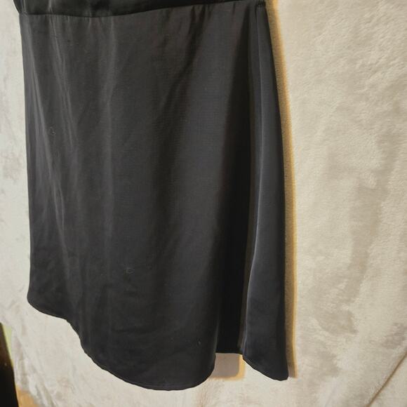 Abercrombie & Fitch Black‎ Mini Dress Lace Back Sexy Witchy Whimsigoth Y2k Sz 2 - Picture 10 of 11